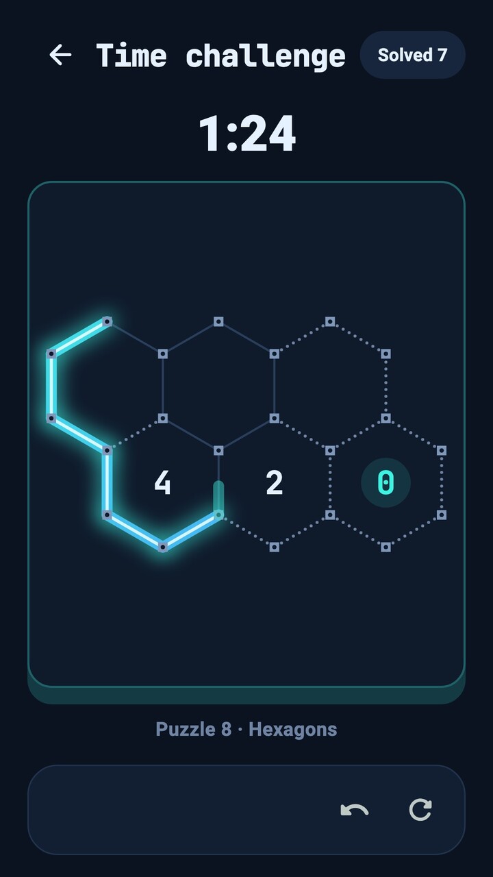 A time challenge run with the timer counting down